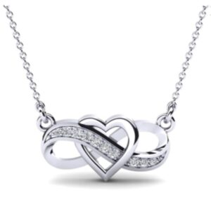 Sterling Silver CZ Infinity Necklace - Frost Couture