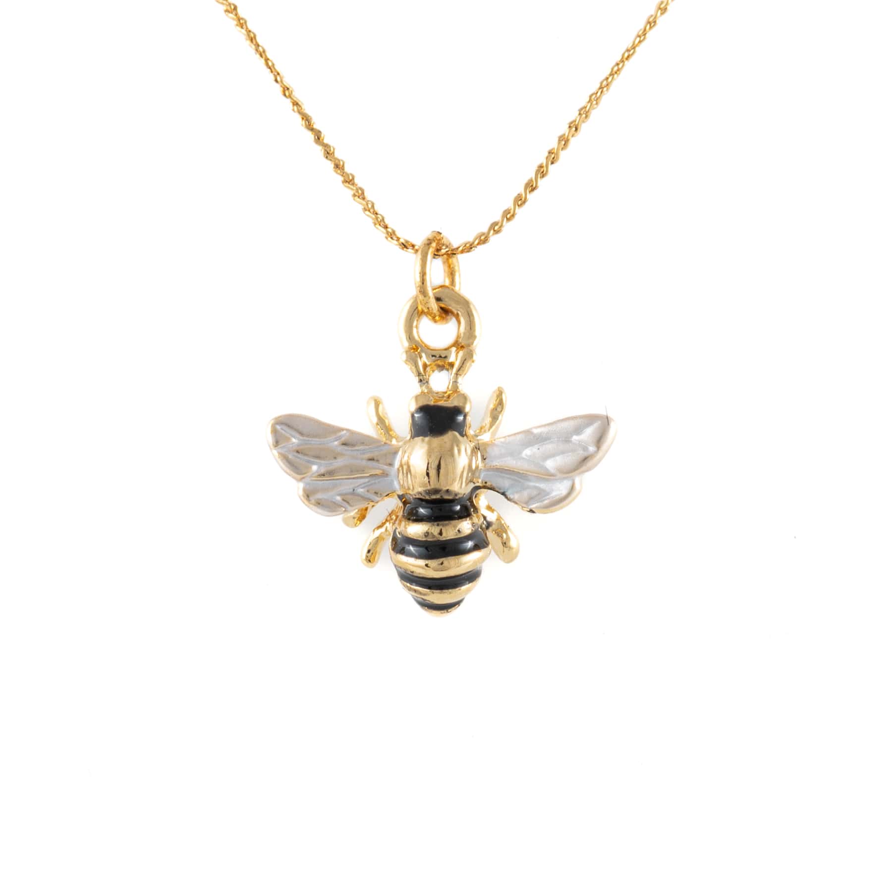 Handmade 9ct Rose Gold, 9ct Yellow Gold or Silver Bumble Bee Necklace —  Lottie Jewellery
