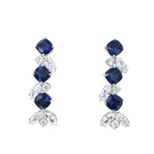 Statement Earrings Encrusted With CZ Crystals