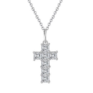 CZ Dainty Cross Necklace